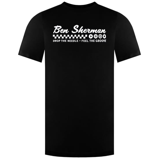 Ben Sherman Feel The Groove Mens Black T-Shirt - Image 1