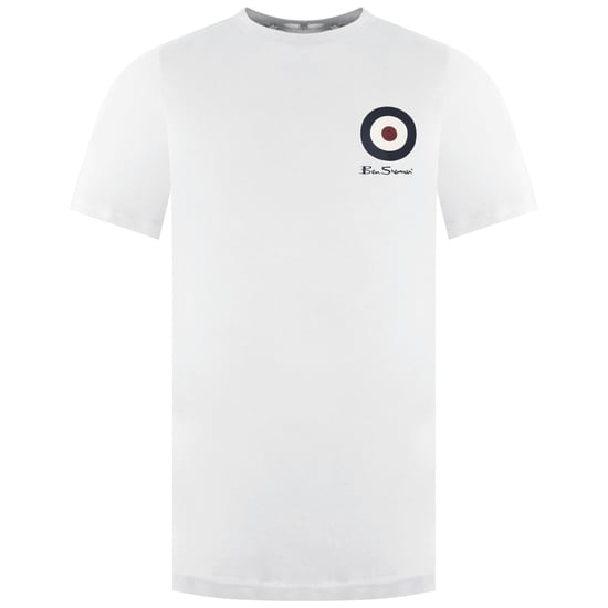 Ben Sherman Chest Target Mens White T-Shirt - Image 1