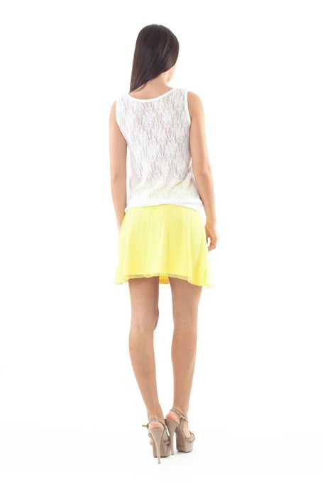 Women's Sleeveless Top – Micromodal Jersey Front and Polyamide Lace Back - Image 3