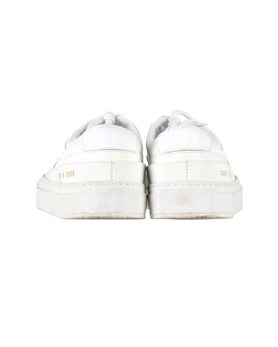 Common Projects Achilles Super Sneakers in White Leather - Image 3