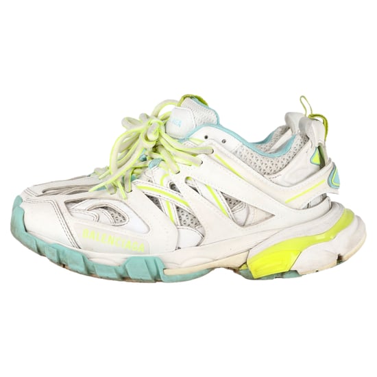 Balenciaga Track Sneakers in Wit en Neon Polyurethaan - Image 4