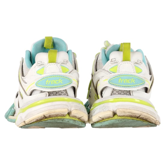 Balenciaga Track Sneakers in Wit en Neon Polyurethaan - Image 5