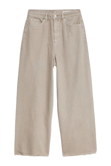 High Waist Raw Hem Wide Leg Jeans - Image 2