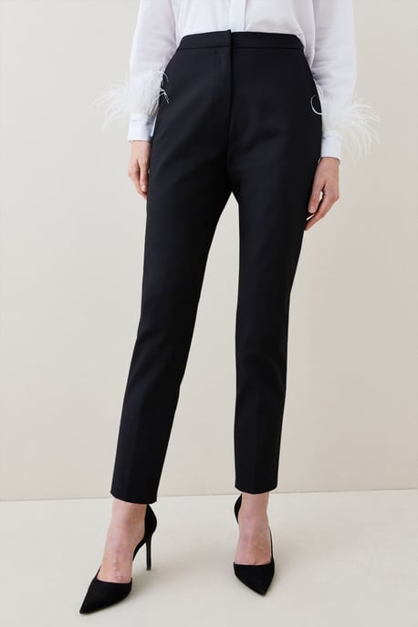 Petite Essential Techno Woven Trouser - Image 2