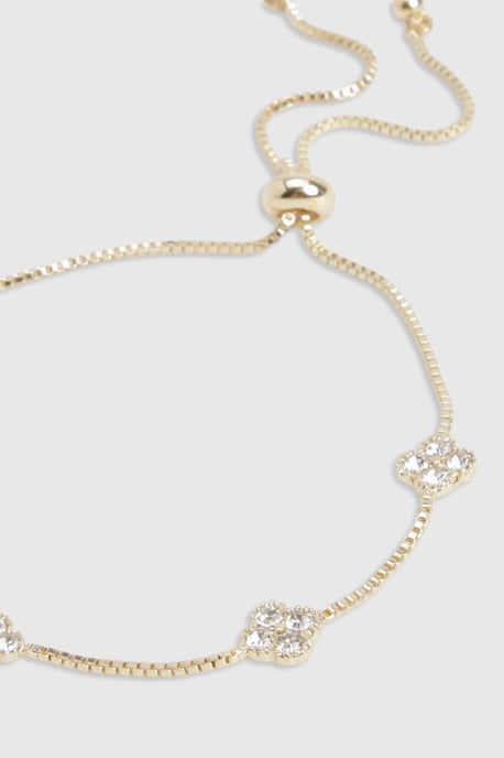 Embellished Flower Toggle Bracelet - Image 3