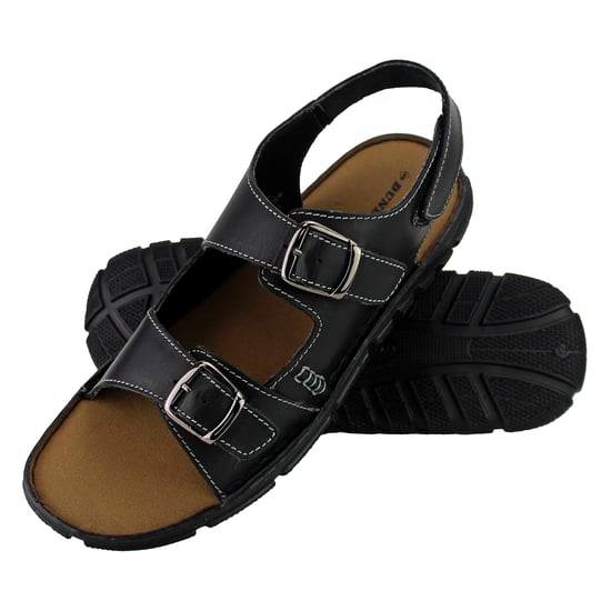 Mens Summer Beach Leather Sandals - Image 2