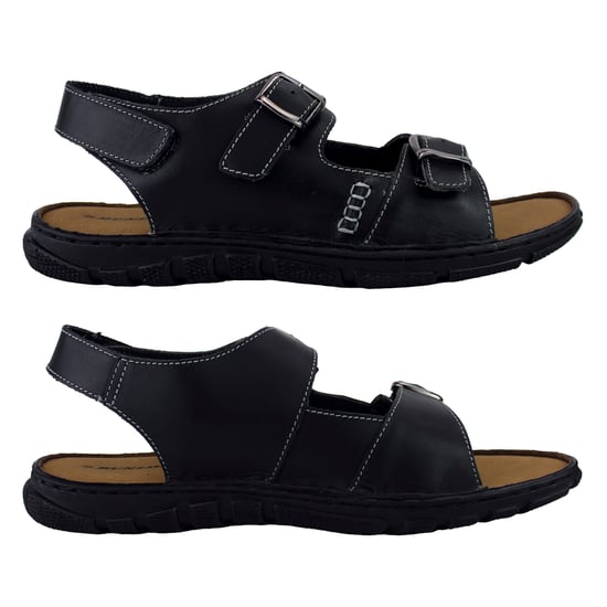 Mens Summer Beach Leather Sandals - Image 3