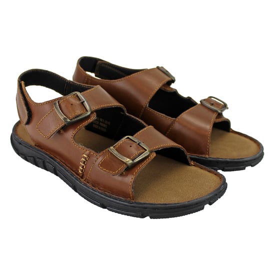 Mens Summer Beach Leather Sandals - Image 1