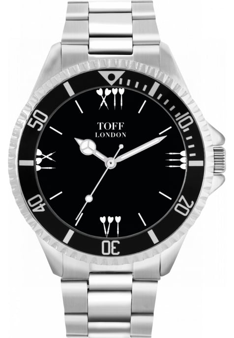 Toff London TLWL-14172 Mens Black Darts Batons Watch - Image 1