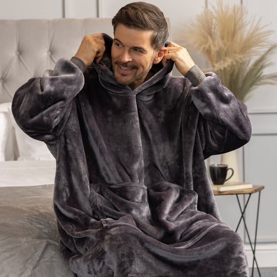 Varm Fleece Oversized Pläd Hoodie - Extra Lång Snoodie för Extra Mysighet - Image 2