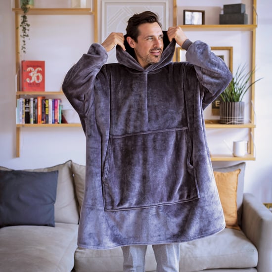 Varm Fleece Oversized Pläd Hoodie - Extra Lång Snoodie för Extra Mysighet - Image 3