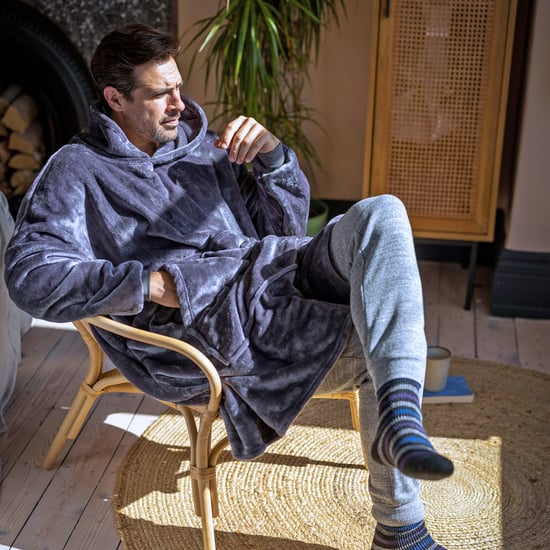 Varm Fleece Oversized Pläd Hoodie - Extra Lång Snoodie för Extra Mysighet - Image 4