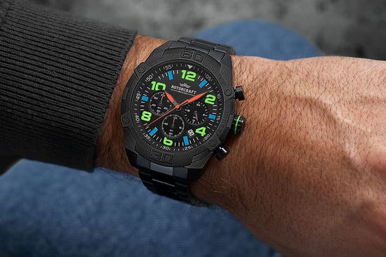 Rotorcraft Horloge Radiant Chrono Zwart - Image 5