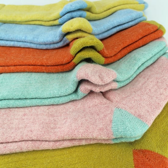6 Pairs Ladies Alpaca Lounge Socks For Bed - Image 3