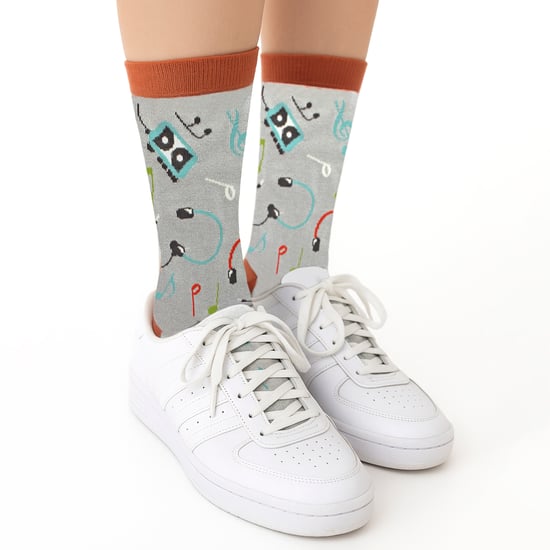 Ladies Retro Music Novelty Patterned Bamboo Socks - Image 5