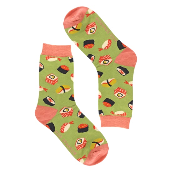 Ladies Sushi Novelty Patterned Bamboo Socks - Image 3