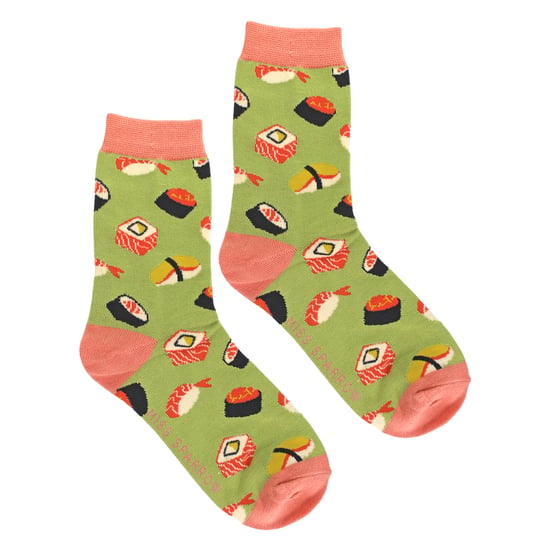 Ladies Sushi Novelty Patterned Bamboo Socks - Image 4