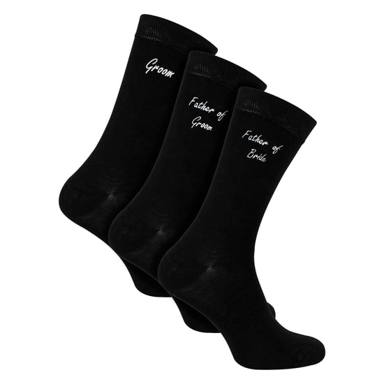 3 Pairs Mens Wedding Socks for Father of the Groom & Bride | Wedding Gift - Image 1
