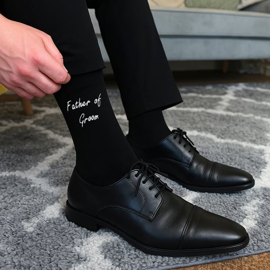 3 Pairs Mens Wedding Socks for Father of the Groom & Bride | Wedding Gift - Image 5
