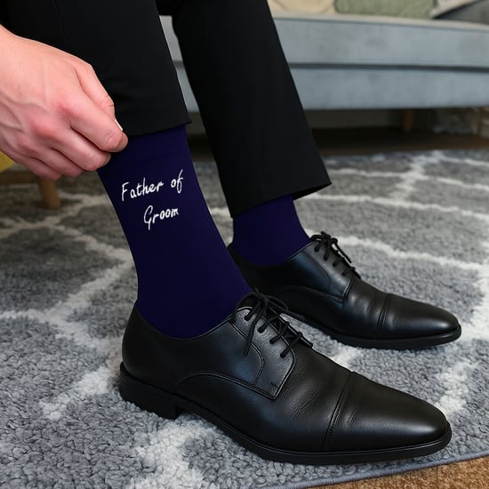3 Pairs Mens Wedding Socks for Father of the Groom & Bride | Wedding Gift - Image 4