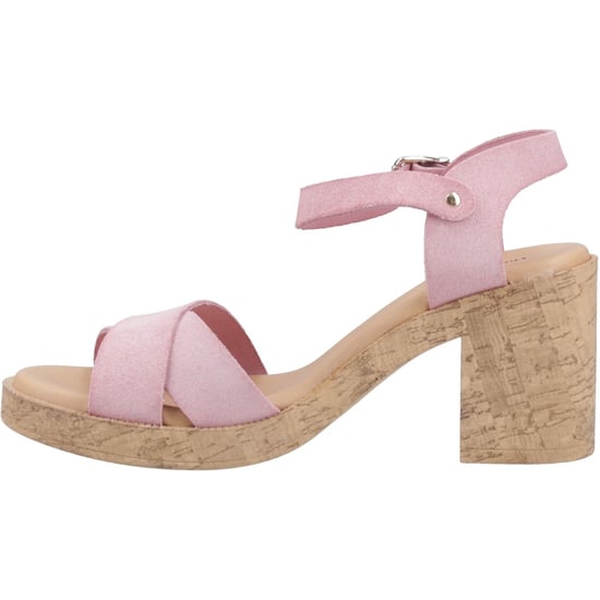 Hush Puppies Georgia Kurk Lederen Dames Blush Sandalen - Image 4
