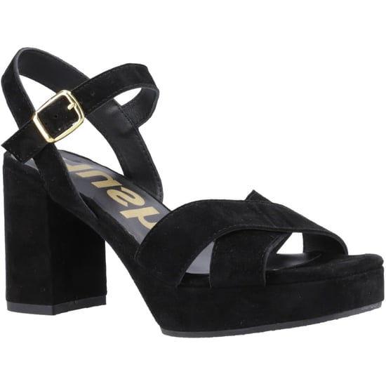 Hush Puppies Ophelia Suède Dames Zwarte Sandalen - Image 1