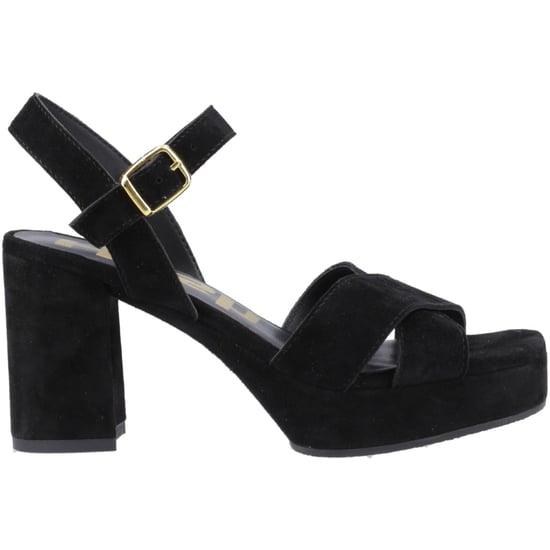 Hush Puppies Ophelia Suède Dames Zwarte Sandalen - Image 5