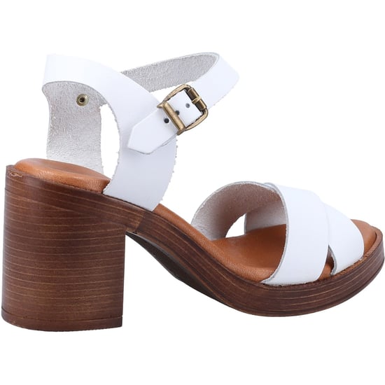 Hush Puppies Georgia Leather Women's White Sandals - Image 2