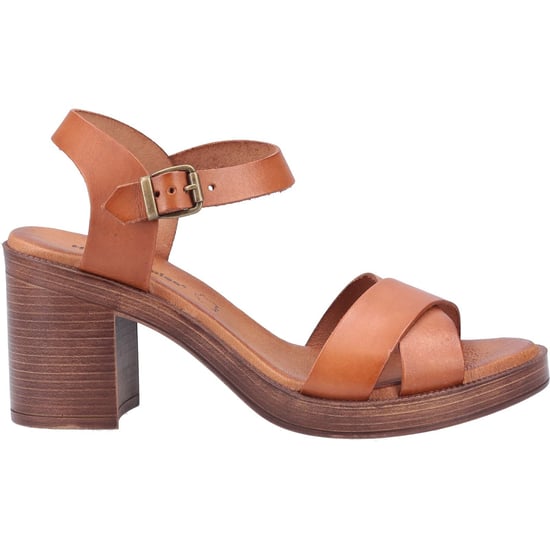 Hush Puppies Georgia Leather Women's Tan Sandals - Image 4