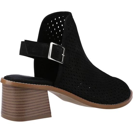 Hush Puppies Louise Klacken Läder Dam Svarta Sandaler - Image 2