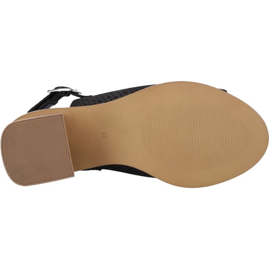 Hush Puppies Louise Klacken Läder Dam Svarta Sandaler - Image 3