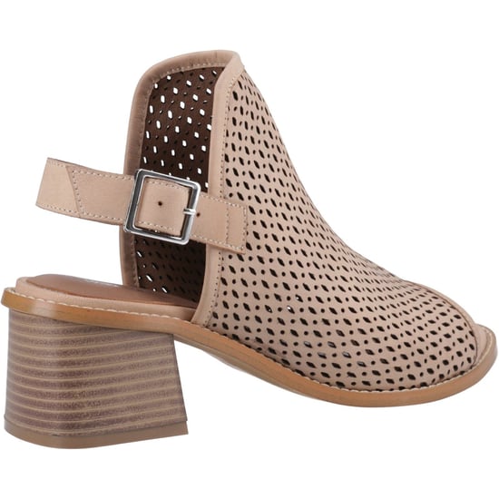 Hush Puppies Louise Klackade Läder Dam Sandaler i Taupe - Image 2