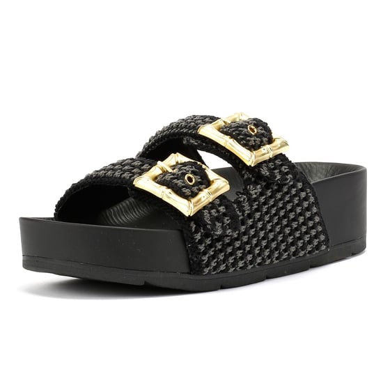 Desert Fleur Super Dames Zwarte Sandalen - Image 3