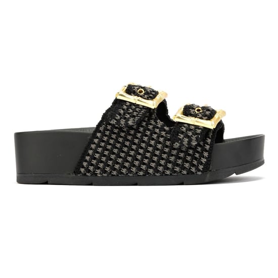 Desert Fleur Super Dames Zwarte Sandalen - Image 5