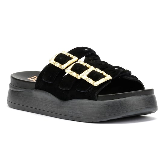 Desert Fleur Gypsum Tennesee Suede Women's Black Sandals - Image 2