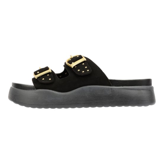 Desert Fleur Girasol Nubuck Women's Black Sandals - Image 6