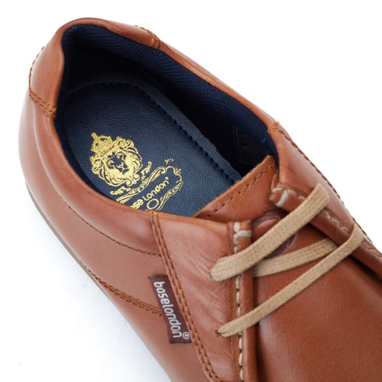 Base London Event Leren Heren Tan Veterschoenen - Image 6