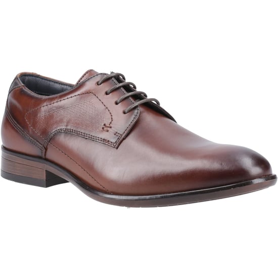 Pod Carl Leren Cognac Heren Veterschoenen - Image 1