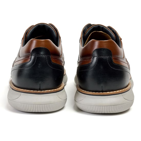 Pod Finch Leren Herenschoenen In Cognackleur Met Veters. - Image 2