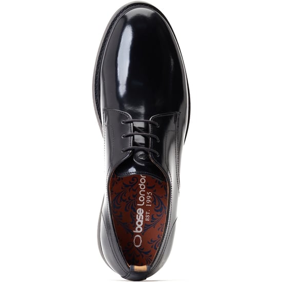 Base London Roly Leren Zwarte Oxford Schoenen Voor Heren - Image 4