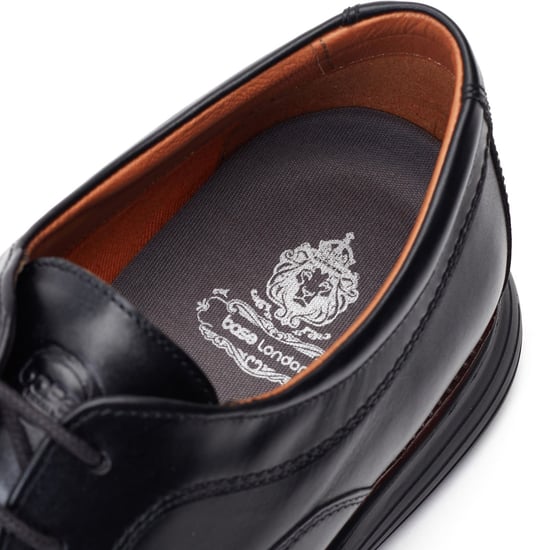 Base London Wing Leren Zwarte Oxford Schoenen Voor Heren - Image 6