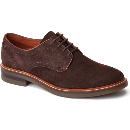 Base London Mawley Leren Herenschoenen In Verbrand Bruin Oxford-Model - Image 1