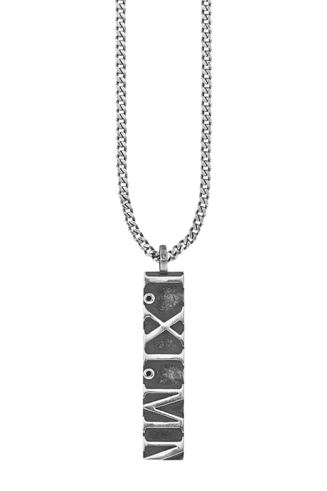 cai Pendant with chain 925/- Sterling silver matt spinel - Image 2