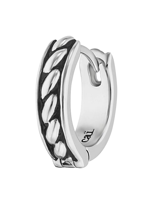 cai Single earring 925/sterling silver rhodium-plated colour black - Image 1