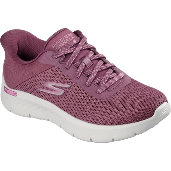 Skechers Go Walk Flex Textiel Dames Bordeaux Rode Sneakers - Image 1