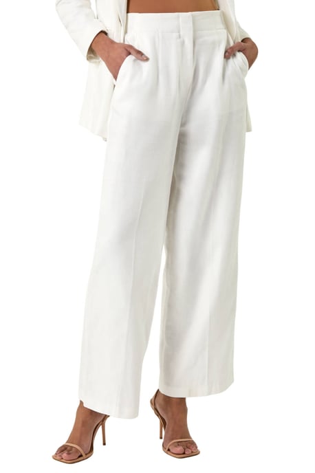 Smart Twill Wide Leg Pocket Trouser - Image 1