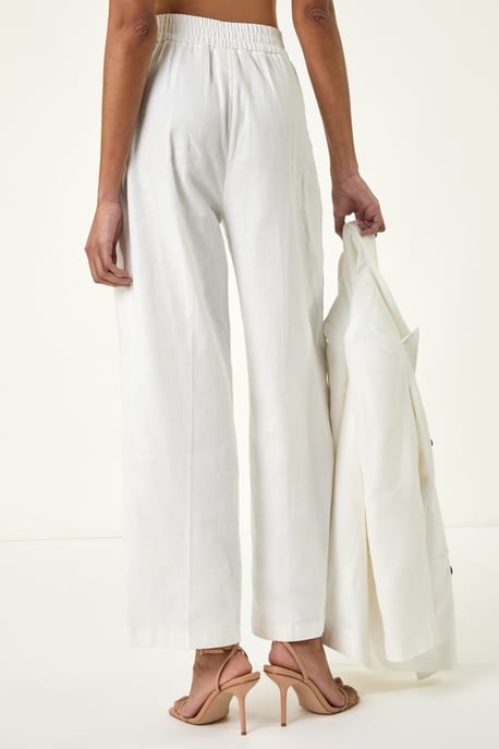 Smart Twill Wide Leg Pocket Trouser - Image 4