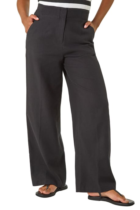 Smart Twill Wide Leg Pocket Trouser - Image 1