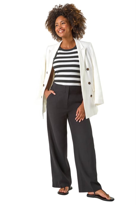 Smart Twill Wide Leg Pocket Trouser - Image 2