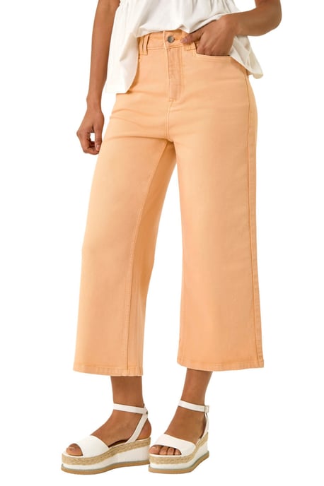 Dusk Denim Pocket Detail Wide Leg Culotte - Image 1